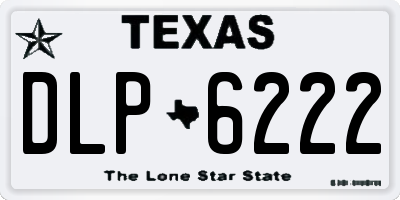 TX license plate DLP6222