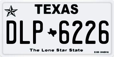 TX license plate DLP6226