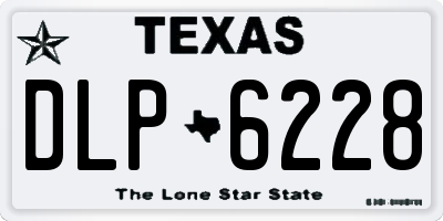 TX license plate DLP6228