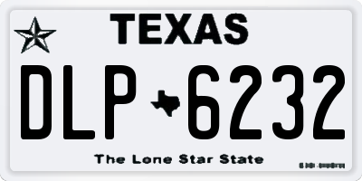 TX license plate DLP6232