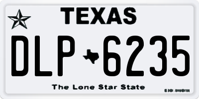 TX license plate DLP6235