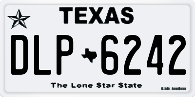 TX license plate DLP6242