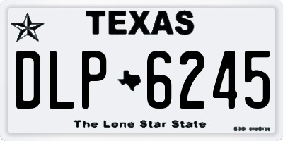 TX license plate DLP6245
