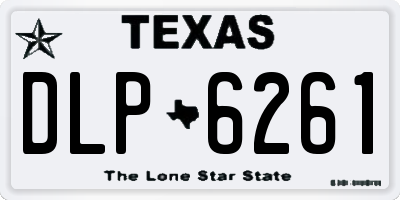 TX license plate DLP6261