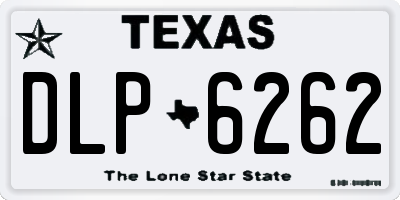 TX license plate DLP6262