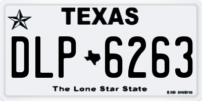 TX license plate DLP6263
