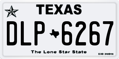 TX license plate DLP6267