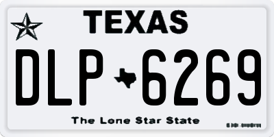 TX license plate DLP6269