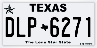 TX license plate DLP6271