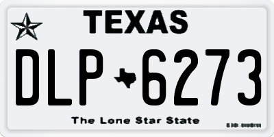 TX license plate DLP6273