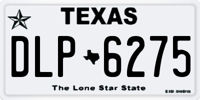 TX license plate DLP6275