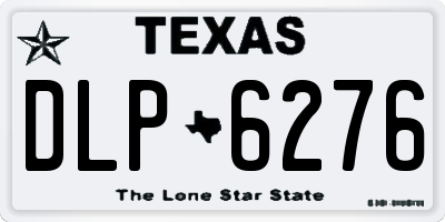 TX license plate DLP6276