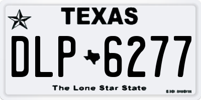 TX license plate DLP6277