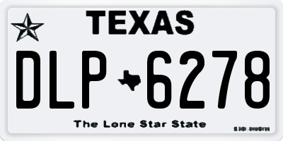 TX license plate DLP6278