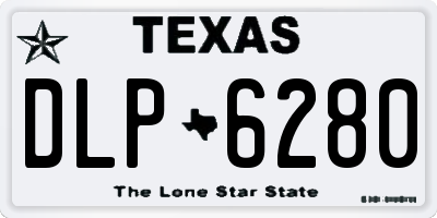 TX license plate DLP6280