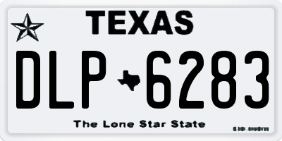 TX license plate DLP6283