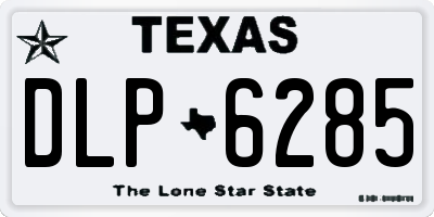 TX license plate DLP6285
