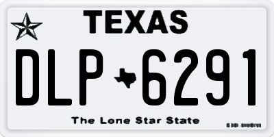 TX license plate DLP6291