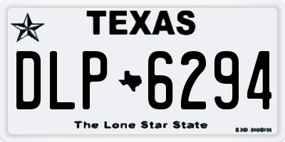 TX license plate DLP6294