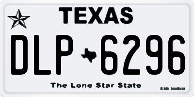 TX license plate DLP6296