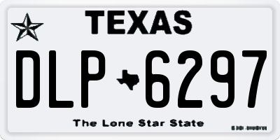 TX license plate DLP6297