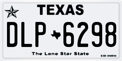 TX license plate DLP6298