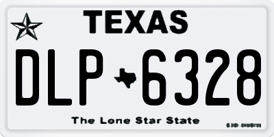 TX license plate DLP6328