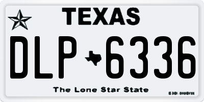 TX license plate DLP6336
