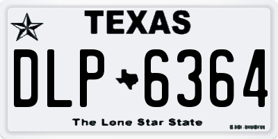 TX license plate DLP6364