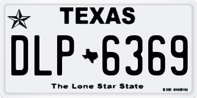 TX license plate DLP6369