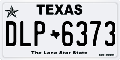 TX license plate DLP6373