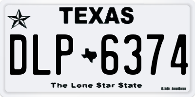 TX license plate DLP6374