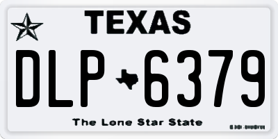 TX license plate DLP6379