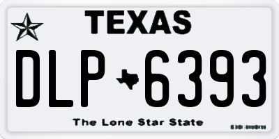 TX license plate DLP6393