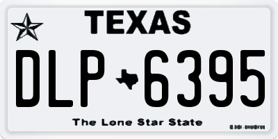 TX license plate DLP6395