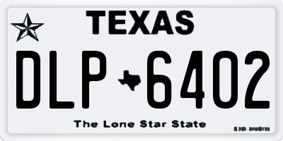 TX license plate DLP6402