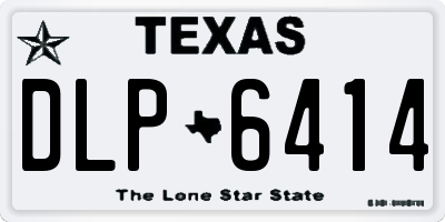 TX license plate DLP6414