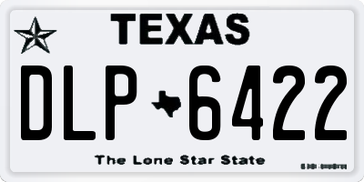 TX license plate DLP6422