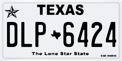 TX license plate DLP6424