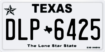 TX license plate DLP6425