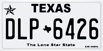 TX license plate DLP6426