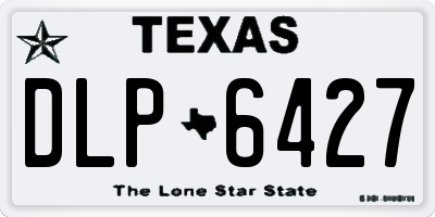TX license plate DLP6427