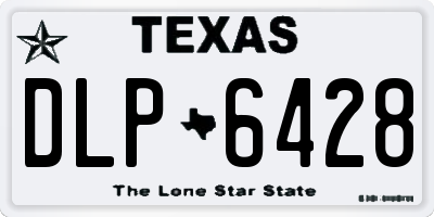 TX license plate DLP6428