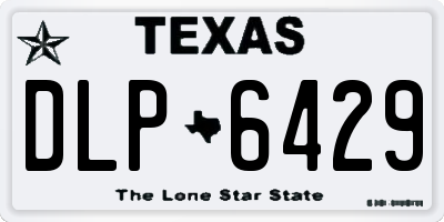 TX license plate DLP6429