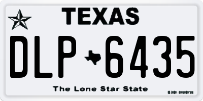 TX license plate DLP6435