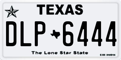 TX license plate DLP6444