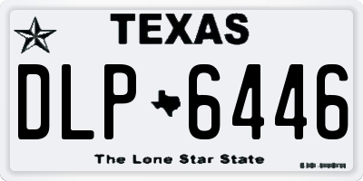 TX license plate DLP6446