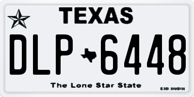 TX license plate DLP6448