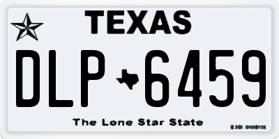 TX license plate DLP6459