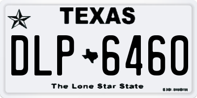 TX license plate DLP6460